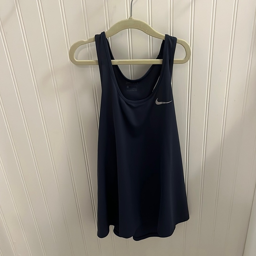 Blue womens nike tank top